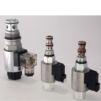Otomobil Dönerli Solenoid Kartrij Valf 24V Üç Yönlü Hidrolik Valf