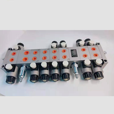 Solenoid Valf Çelik Bloku için Dayanıklı 24V 6 Bank Hidrolik Valf Manifoldları