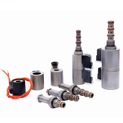 Plug In 5 Port 3 Way Solenoid Valve Hidrolik 12V / 24V Çift Bağlantı ile