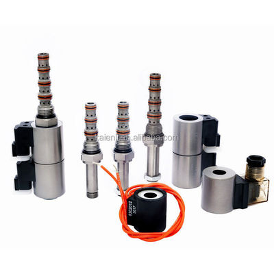 4 Way 3 Position Cartridge Solenoid Valve Threaded Spool Tip İkiz Bağlantısı