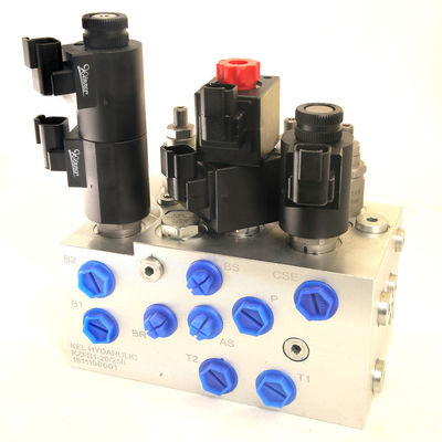 OEM hidrolik solenoid valf bankası, çoklu paralel valf grubu ile