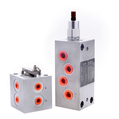 8 Yol 2 Konum Hidrolik Solenoid Valf Elektrik Çelik gövde malzemesi