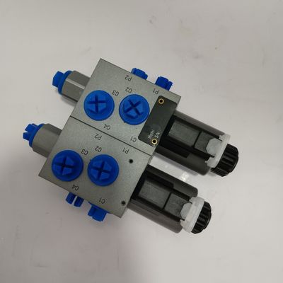 315Bar Endüstriyel Hidrolik Valf 6 Way 2 Pozisyon Çift Solenoid Valf
