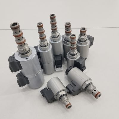 KSV10-40-0-N Hidrolik 2 Pozisyon 4 Yolu Solenoid Valf Çift Bobin Açma / Kapama Kontrol Valfi
