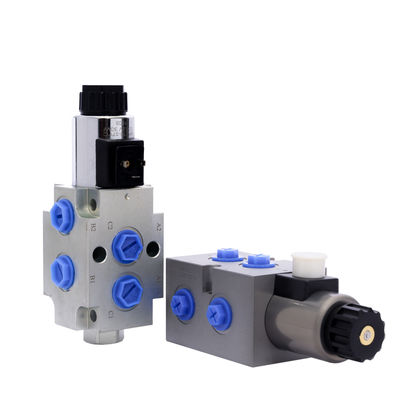 Açık solenoid kontrol valfi 6 yol 2 pozisyon hidrolik elektrik valfi
